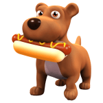 Dog chow- but it's BBQ day!